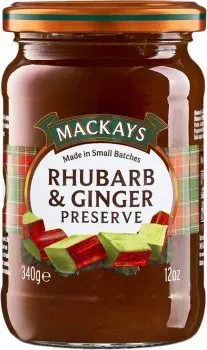 Джем Ревень з імбирем Mackays 340г