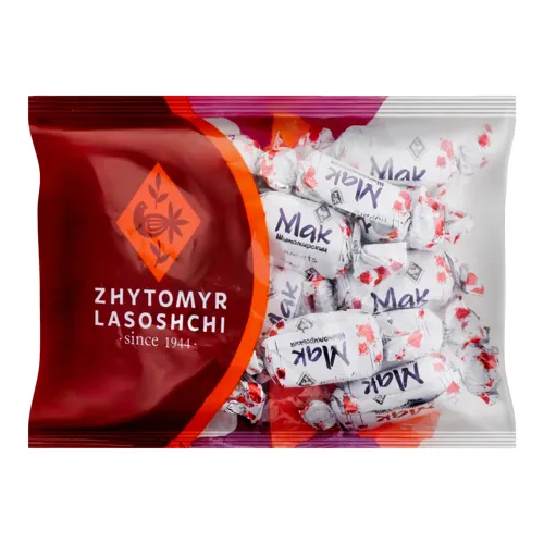 Цукерки глазуровані Мак Житомирський Zhytomyr Lasoshchi м/у 180г