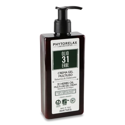 Крем-гель Для Тіла Заспокійливий Та Проти Втоми 31 Herbs Oil Vegan&Organic Phytorelax, 250мл