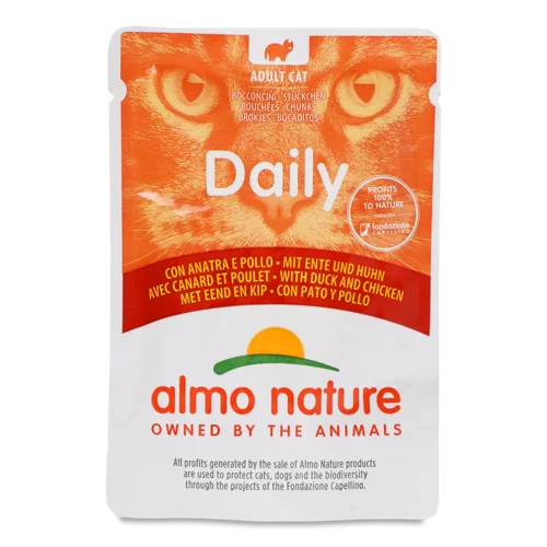Корм Для Котів Almo Nature Daily Курка-Качка, с/в, 400 г