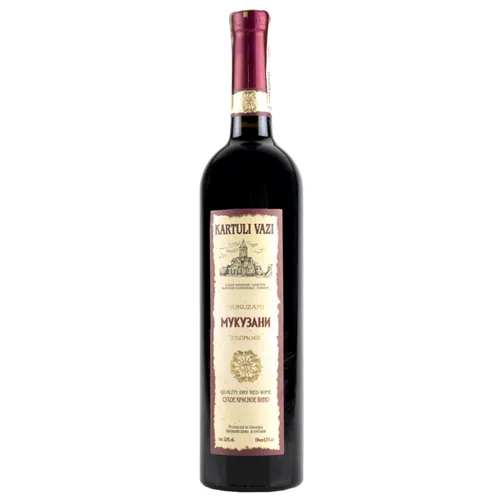 Вино Kartuli Vazi Мукузані червоне сухе 12% 0.75л