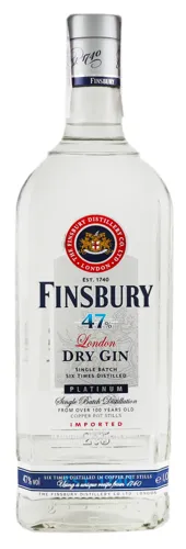 Джин Finsbury London Dry Gin Platinum 47% 1л