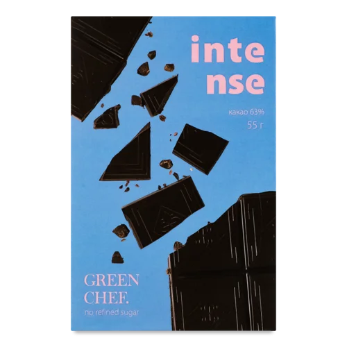 Темний Шоколад 63% З Підсолоджувачами, к/у 55г