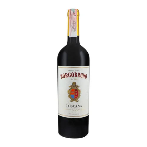 Вино 0.75л 13.5% червоне напівсухе Toscana Rosso Borgobruno пл