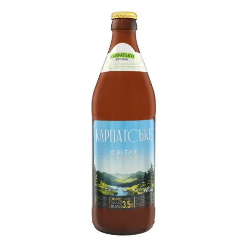 Пиво 0.5л 3.5% світле Карпатське Karpatskyi Browar пл