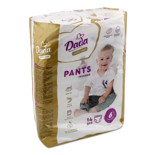Дитячі Трусики-підгузники Elite Care Dada 15+ кг, 14 шт, в/ґ