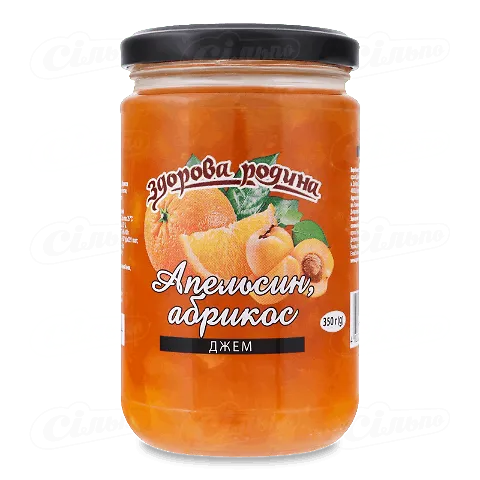 Джем Здорова родина Апельсин-абрикос 350г