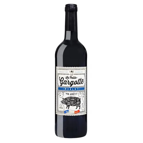 Вино La Petite Gargotte Merlot Pays d'Oc червоне напівсухе 13,5% 0,75л