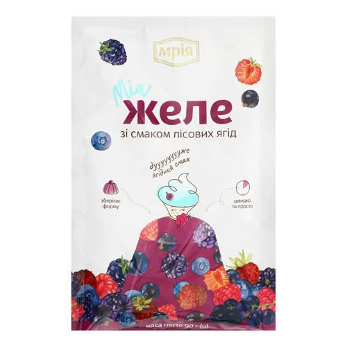 Желе швидкого приготування «Лісові ягоди» Мрія 90г