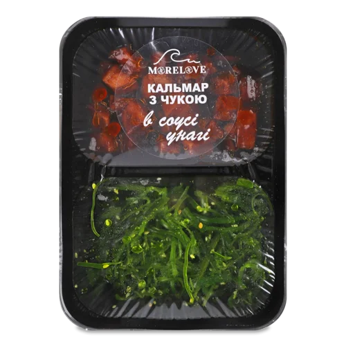 Кальмар у соусі унагі в/ґ з чукою, лоток 0.3кг