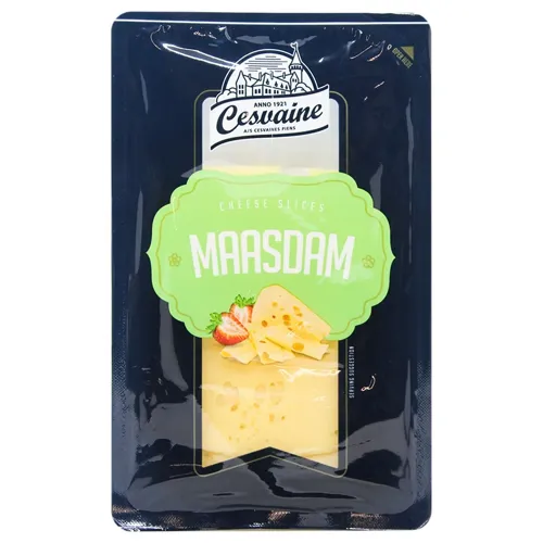 Сир Cesvaine Маасдам нарізаний 45% 125г
