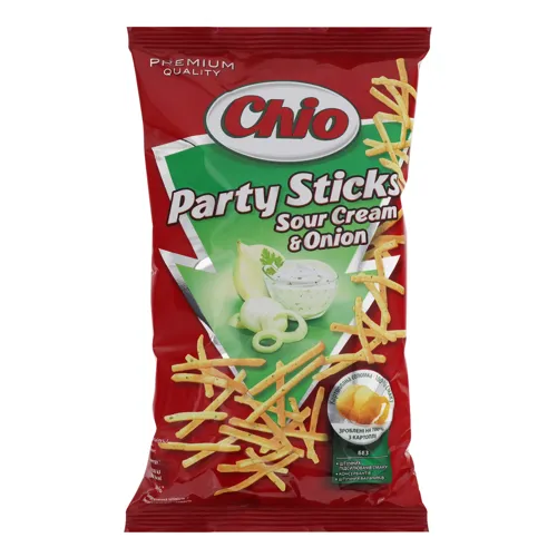 Соломка картопляна Сметана-цибуля Party sticks Chio м/у 70г