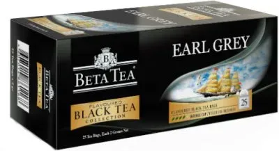 Чай чорний Beta Tea Earl Grey Байховий мелкий з бергамотом 2г х 25 пакетиків