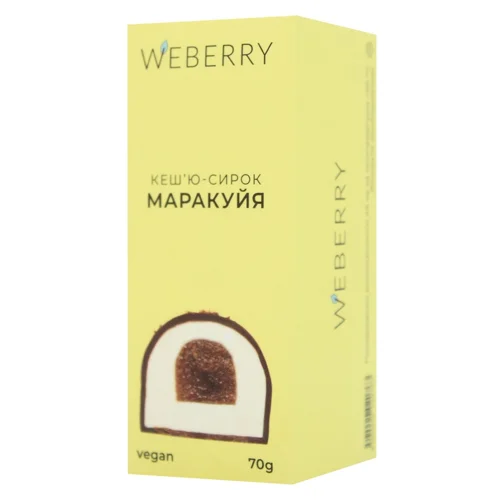 Кеш'ю-сирок WeBerry Маракуйя 70г