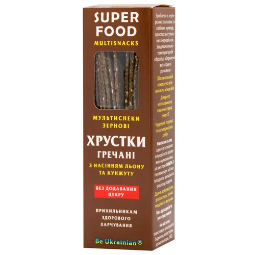 Хрустки гречані Golden Kings з насінням льону та кунжуту 140г