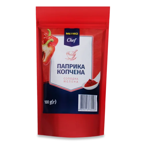 Паприка Копчена Солодка Мелена, в/ґ, 100г