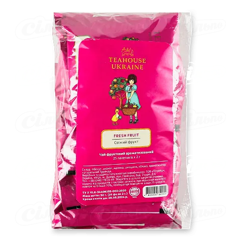 Чай Teahouse «Свіжий фрукт» в конверті, 25*2г/уп