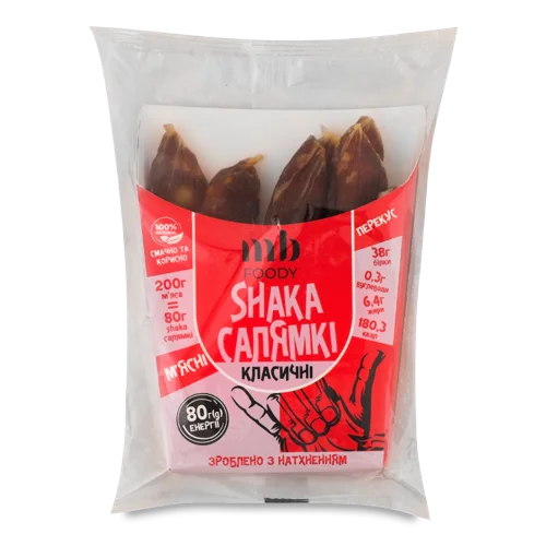 Салямки Напівкопчені Класичні Shaka, м/у 80г