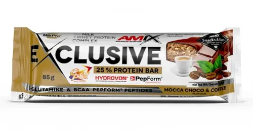 Батончик Amix Nutrition Exclusive Protein Bar mocha-choco-coffee, 85г 1/12