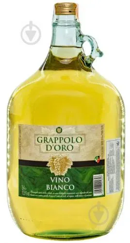 Вино біле сухе Віно Б'янко Грапполо д'Оро 5л