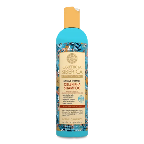 Шампунь для Волосся Intensive Hydration Oblepikha Siberica Natura Siberica, 400мл