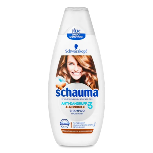Шампунь Проти Лупи Х3 Almondmilk Schauma, В/ґ, 400мл
