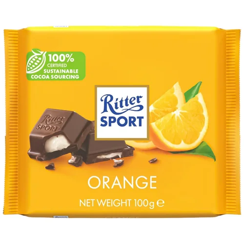 Шоколад чорний Ritter Sport Orange 100г