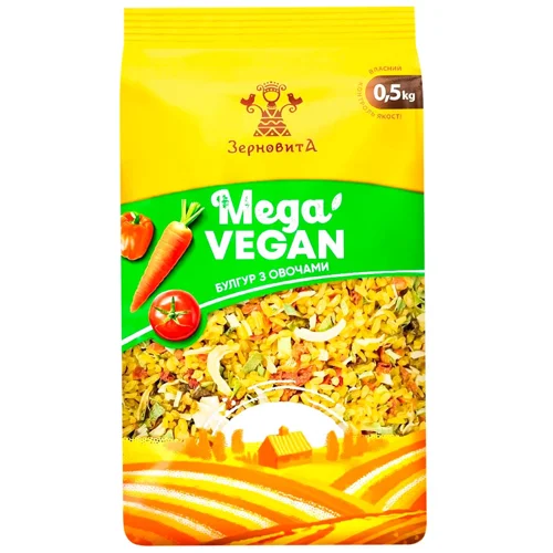 Булгур Зерновита з овочами 500г
