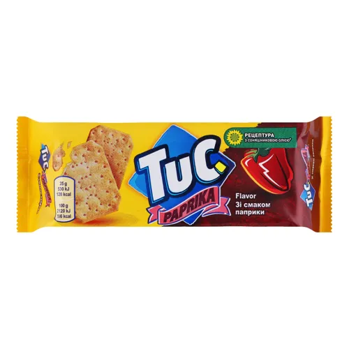 Крекер солоний «Paprika Tuc» м/у 4х25г