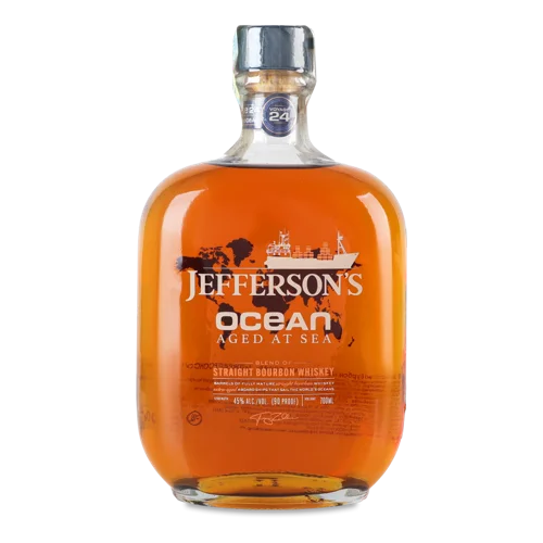 Віскі Бурбон Ocean Jefferson's, 700 мл, 45%, в/к