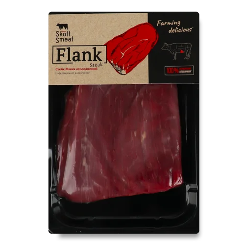 Яловичий Фланк Стейк В/ґ Skott Smeat, 1.0 кг