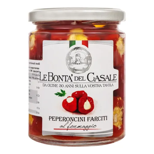 Перець фарширований сиром в олії 290г твіст/б Ле Бонта Дель Казале