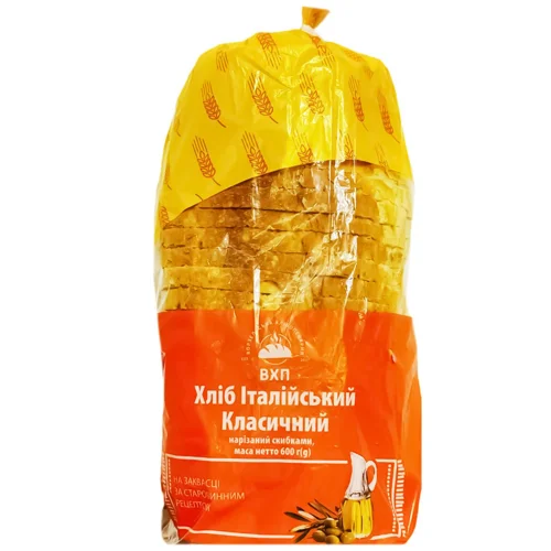 Хліб ВХП Італійський Класичний нарізаний 600г
