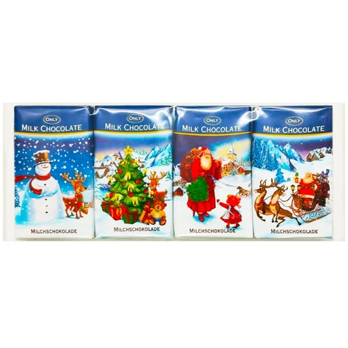 Молочні шоколадки Gunz Christmas 4*15г