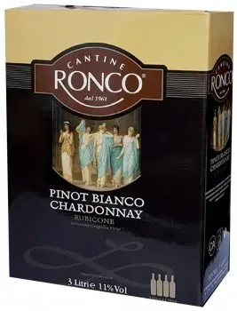 Вино Basilica Cantine Ronco Pinot Chardonnay IGT біле сухе 3л 11%