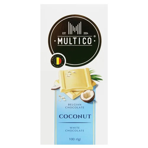 Шоколад молочний Multico з кокосом 100г