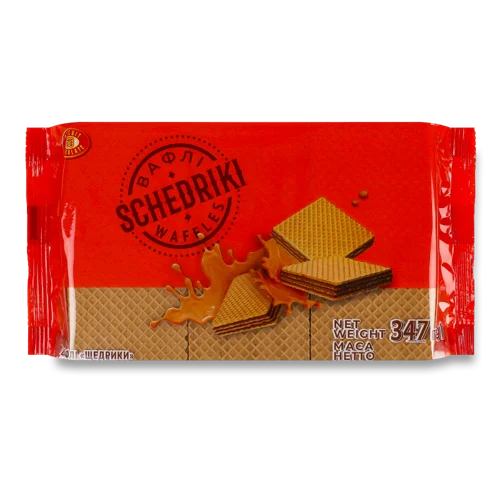 Вафлі Щедрики Biscuit Chocolate, в/ґ, 347 г