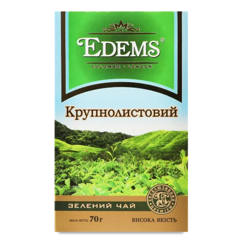 Зелений Чай Крупнолистовий Edems, к/у 70г