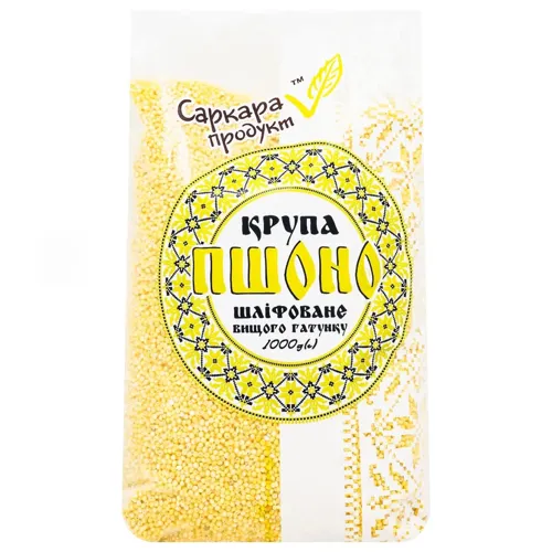 Крупа Саркара продукт пшоно шліфоване 1кг