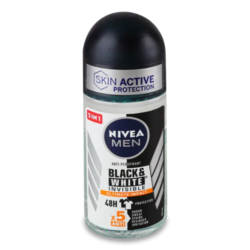 Антиперспірант Nivea Men Ultimate Impact Invisible Black&White 50мл