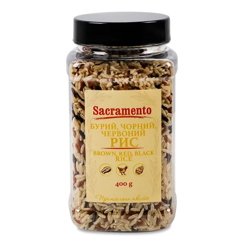 Рис Асорті Вищого ґатунку, натуральне, п/б 400г