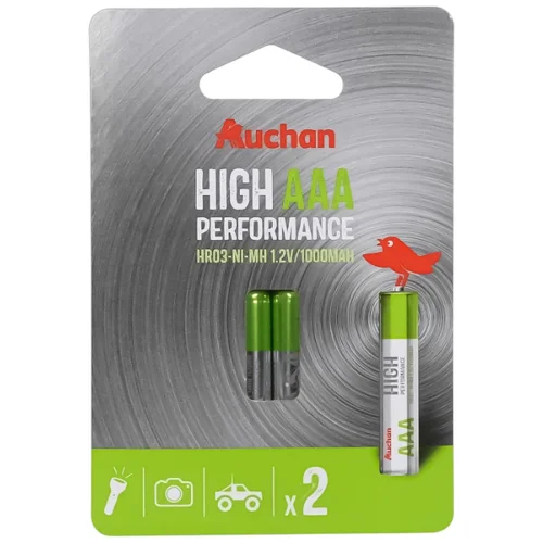 Акумулятори Auchan Premium 1000 AAA 2шт