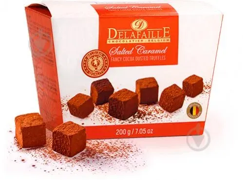 Цукерки Delafaille трюфель «Солона карамель», 200г