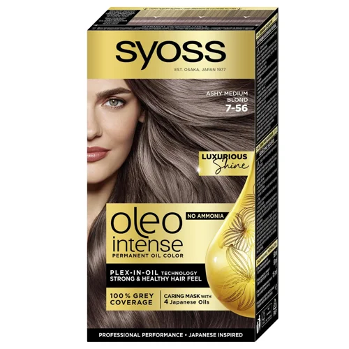 Фарба для волосся Syoss Oleo Intense 7-56 Холодний русявий
