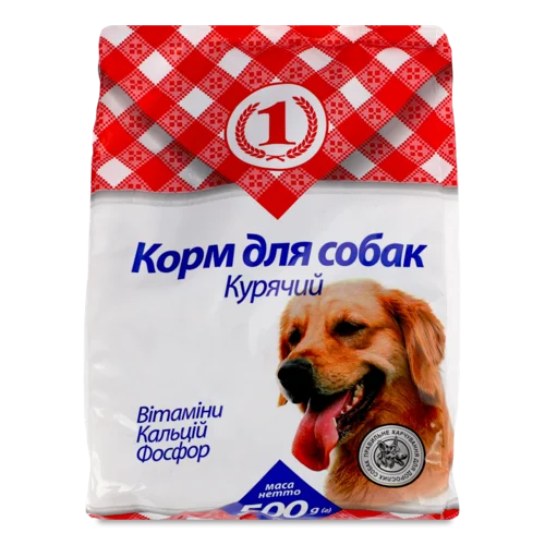Корм Сухий Для Собак Курячий, В/ґ, 500г