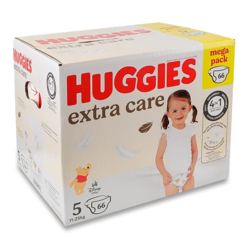 Підгузки Huggies Extra Care 5 (11-25 кг), 66шт