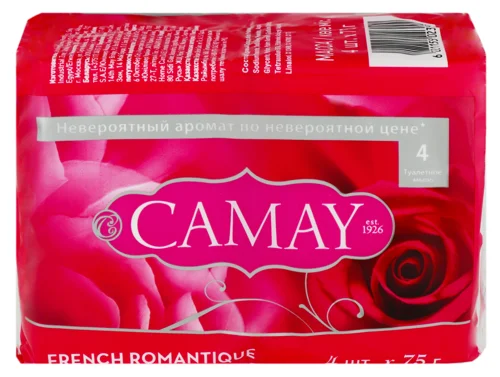 Туалетне Мило French Romantique Camay, 4х75г, в/к