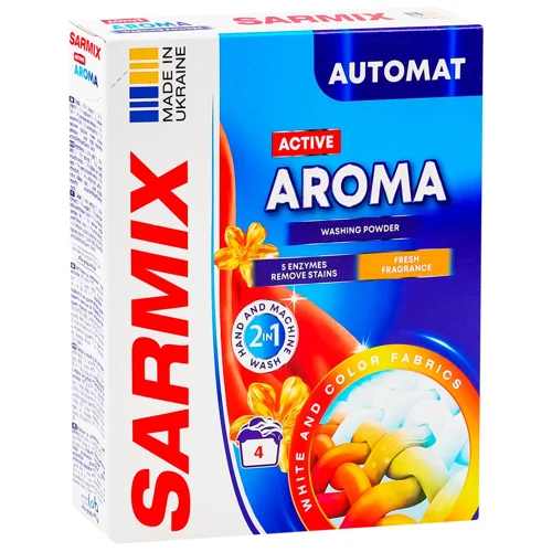 Пральний порошок Sarmix Active Aroma автомат 300г