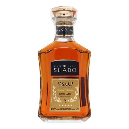 Коньяк 0.375л 40% П'ять зірок V.S.O.P Shabo пл