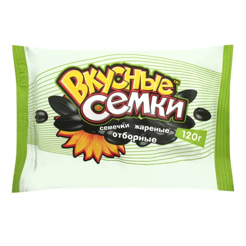 Насіння соняшника смажене «Вкусные семки» м/у 120г